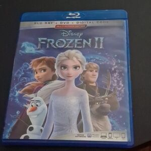 Disney Frozen II Blu-ray with Blue and White Cover
